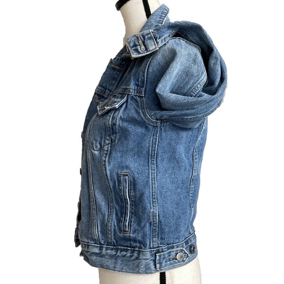 LUCKY BRAND Denim Jean Jacket Tomboy Trucker Size XS/TP Cotton - Picture 7 of 8